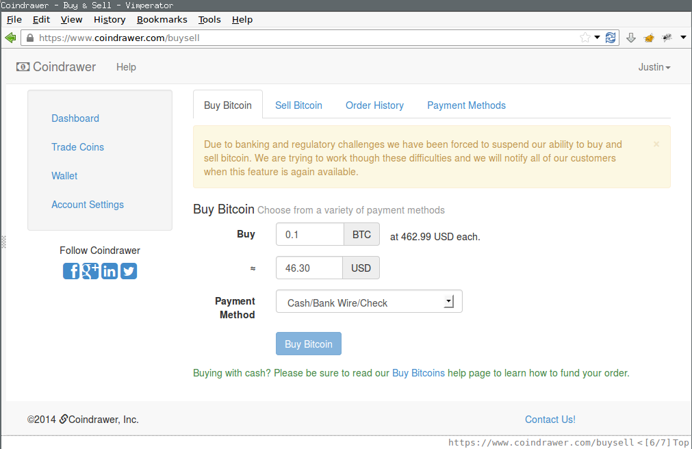 JSEC1053 - Coindrawer Provide Arbitrary Exchange Rate disclosure /images/201405_coindrawer_jsec1053_buy1.png