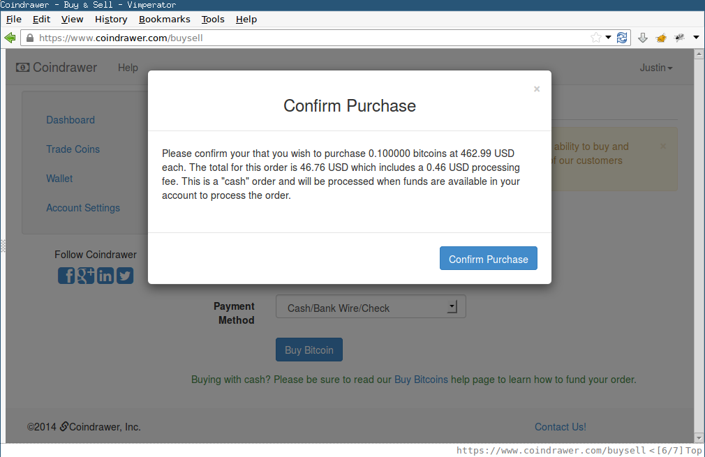 JSEC1053 - Coindrawer Provide Arbitrary Exchange Rate disclosure /images/201405_coindrawer_jsec1053_buy2.png